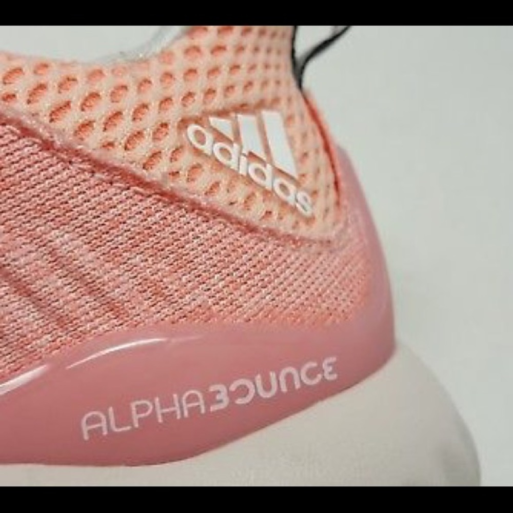 Adidas Alphabounce Icy Pink White Mesh Train Run - Picture 5 of 6